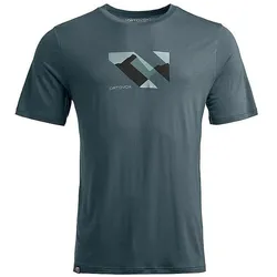 Ortovox, Herren, Funktionsshirt, 140 Cool Landscape TS (S), Blau