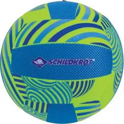 SCHILDKRÖT Ball Schildkröt Beachvolleyball Premium, textile Oberfläche mit griffigen Silikon-Print, genähte Ballhülle, tolle Flugeigenschaften, Größe 5, Ø 21 cm, normale Größe, 970275, Größe ONE SIZE in Blau Blau