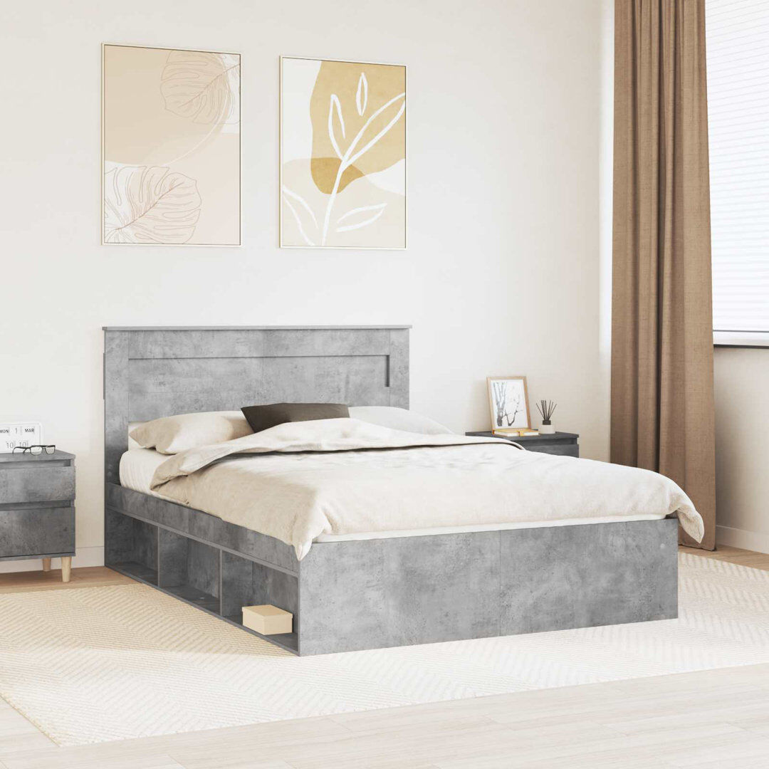 17 Stories Bed Concerte Grey Kingsize (5')