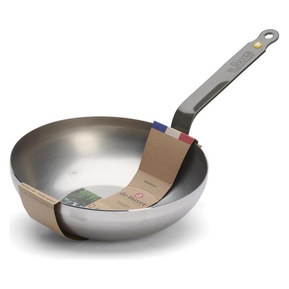 de Buyer Mineral B Element Wok (Wok Pfanne, 24 x 14.30 cm) (5617.24)