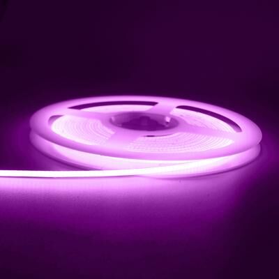 Trendy Discount Goods Ultra Thin Colorful COB LED Strip Light, High Density Flexible Tape For Car, Room Decor, DIY Lighting light Purple 5m