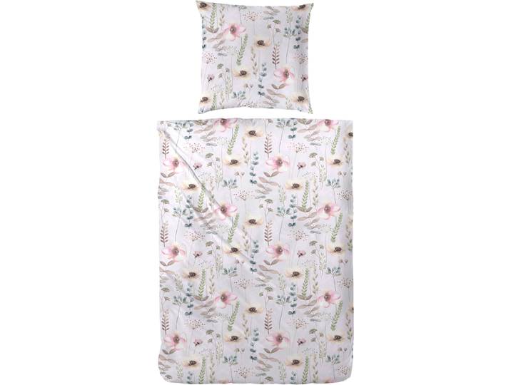 Bettwäsche PRIMERA Bio-Renforce Bettwäsche Fleur , lila (flieder), B/L: 155cm x 220cm, 1 Stk., 1 Stk., Renforcé (Bio-Baumwolle), B/L: 80cm x 80cm, 2 Stk., Renforcé (Bio-Baumwolle), Obermaterial: 100% Baumwolle, Bettwäsche, Bettwäsche, mit hübschen Blumenranken