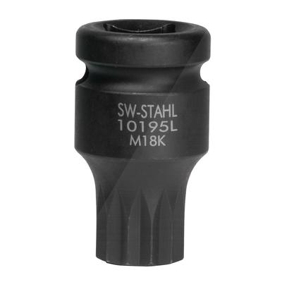 Sw Stahl IMPACT-Schraubendreheinsatz, 1/2, Innenvielzahn, M18 x 40 mm [Hersteller-Nr. 10195L-18K]