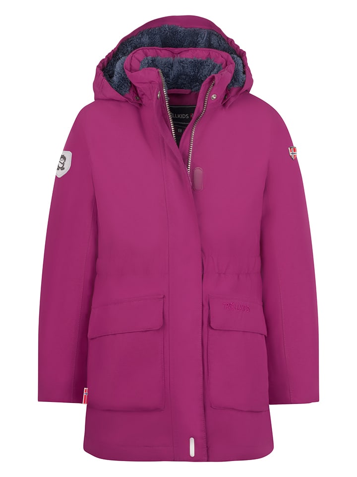 Trollkids Daunenmantel "Alesund" in Pink - 122