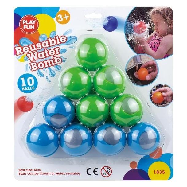 Spring Summer Reusable Water Bombs 10-Pack (302513)
