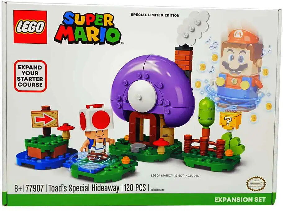 Lego Super Mario Uitbreidingspakket-77907 Toad's Special Hideaway (Diversen) Nieuw