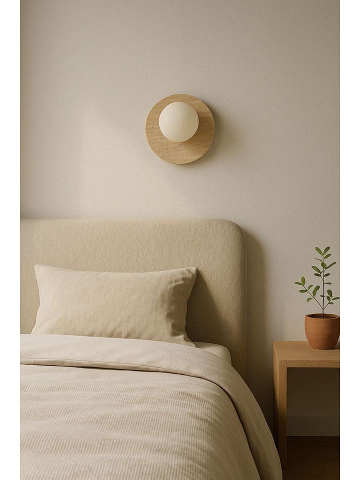 Opviq Wandleuchte in Beige - (H)30 cm x Ø 10 - onesize