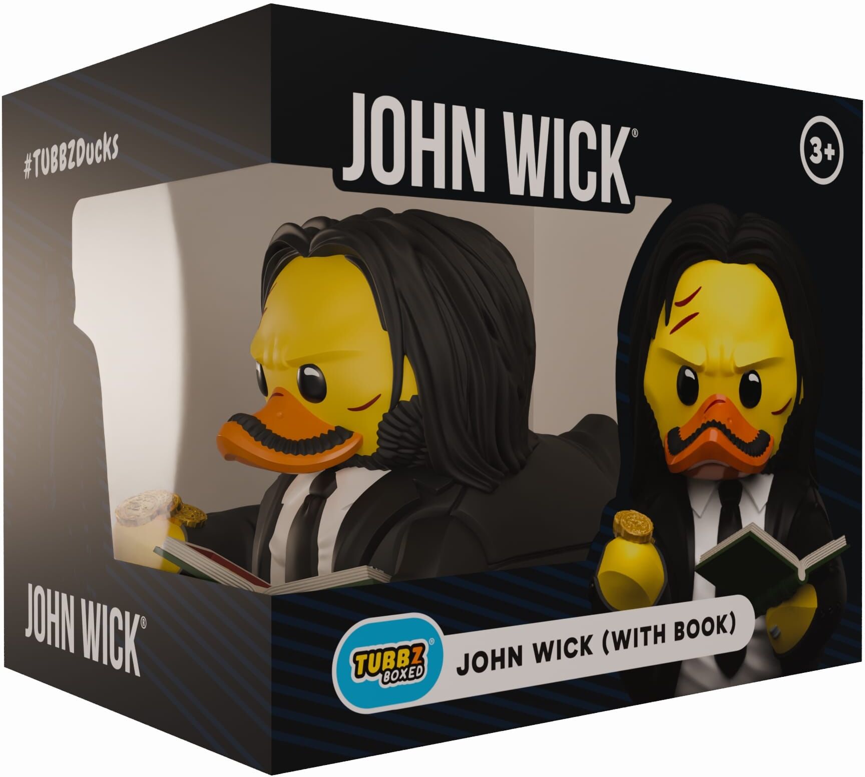 John Wick TUBBZ with Book Boxed Edition 9cm - Official Numskull Designs Collectible