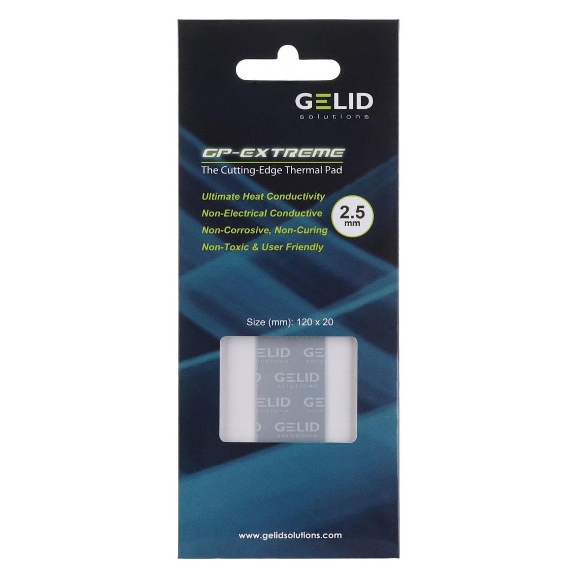 Gelid Extreme Wärmeleitpads 120x20x2,5mm TP-GP05-F (2.50 mm, 12 W/m K) (4897025783430)