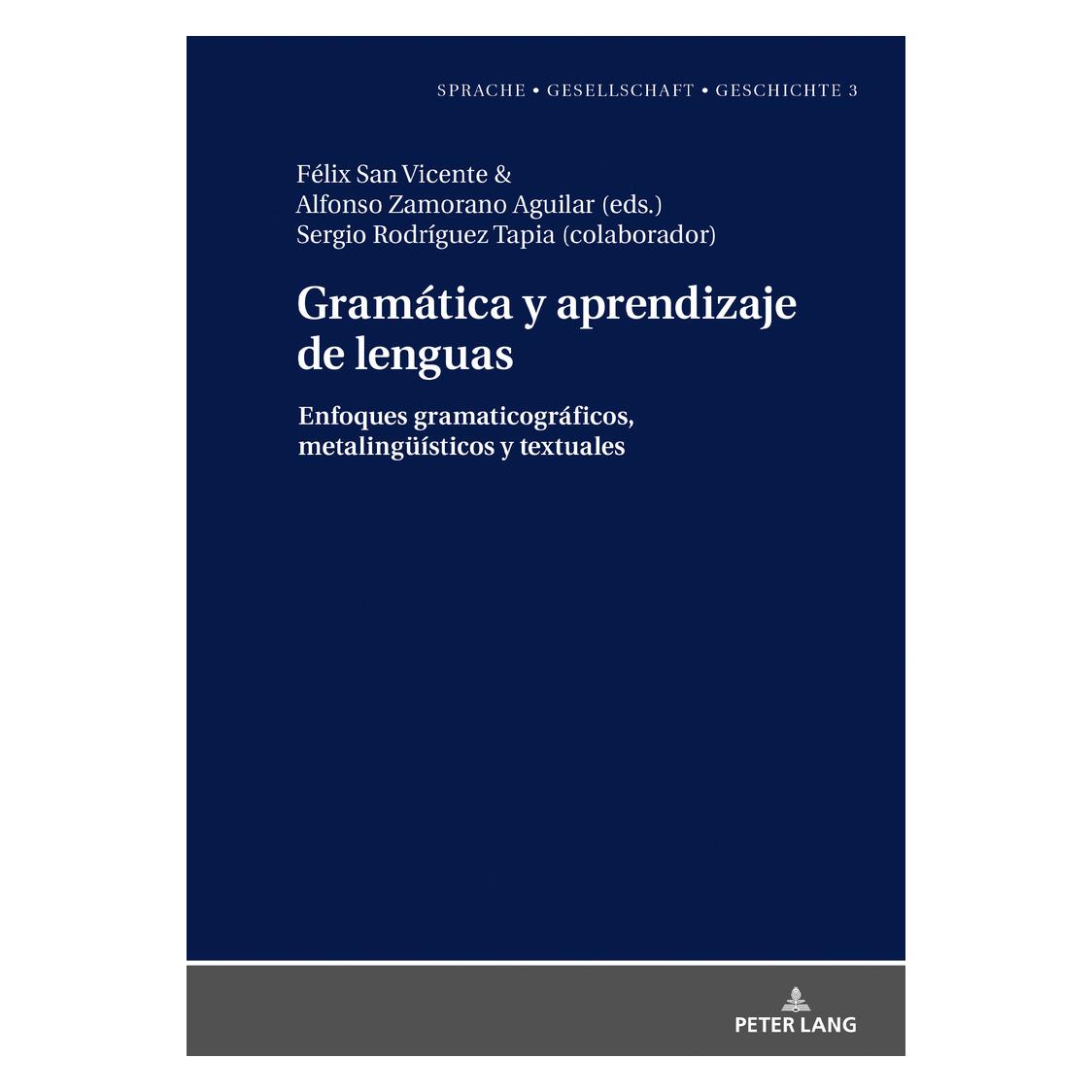 Peter Lang Gramática y aprendizaje de lenguas (Spanisch, Hardcover, Alfonso Zamorano Aguilar, Felix San Vicente, Margarita Natalia Borreguero Zuloaga) (38987836)