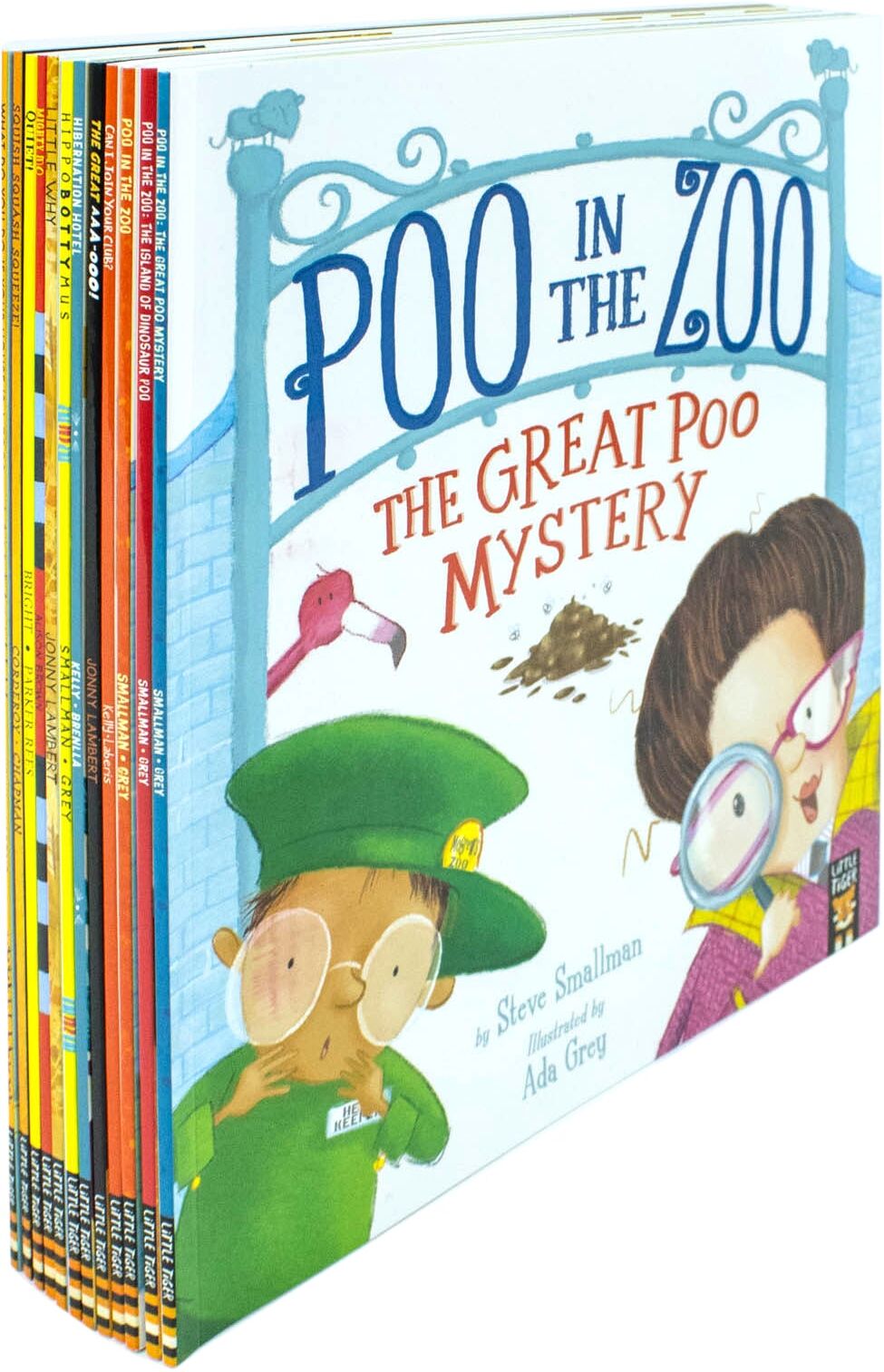 Little Tiger Press The Zoo Series 12 Books Collection Set – Poo in the Zoo, Dinosaur Poo & Hilarious Animal Picture Books for Kids Ages 3–7
