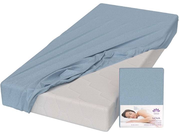 LOTUS Fixleintuch NOVA 90x200cm entenblau