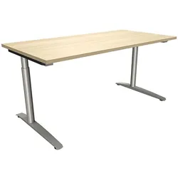 fm Büromöbel Schreibtisch »Fastline« 160 cm C-Fuß königsahorn, 160x85x80 cm