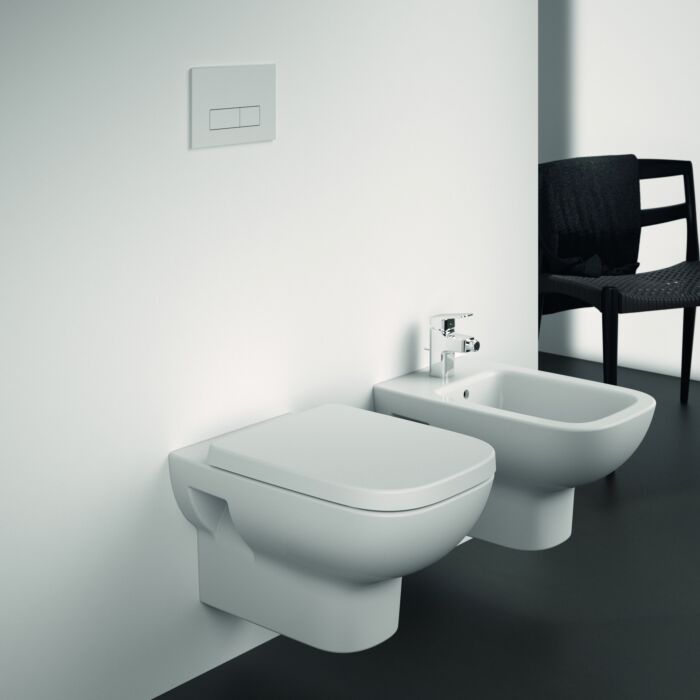 Ideal Standard life A WC mit WC-Sitz T467101  spülrandlos, Softclose, Weiß