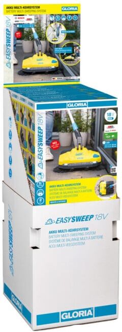 GLORIA Balayeuse multifonction EasySweep 18V avec set de batterie (001501.0050)