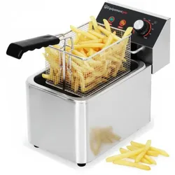 Profi-Fritteuse 4L – 2500W – Edelstahl – kompakt & leistungsstark – Equipementpro