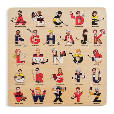 Hockey Legends Wooden Alphabet Puzzle
