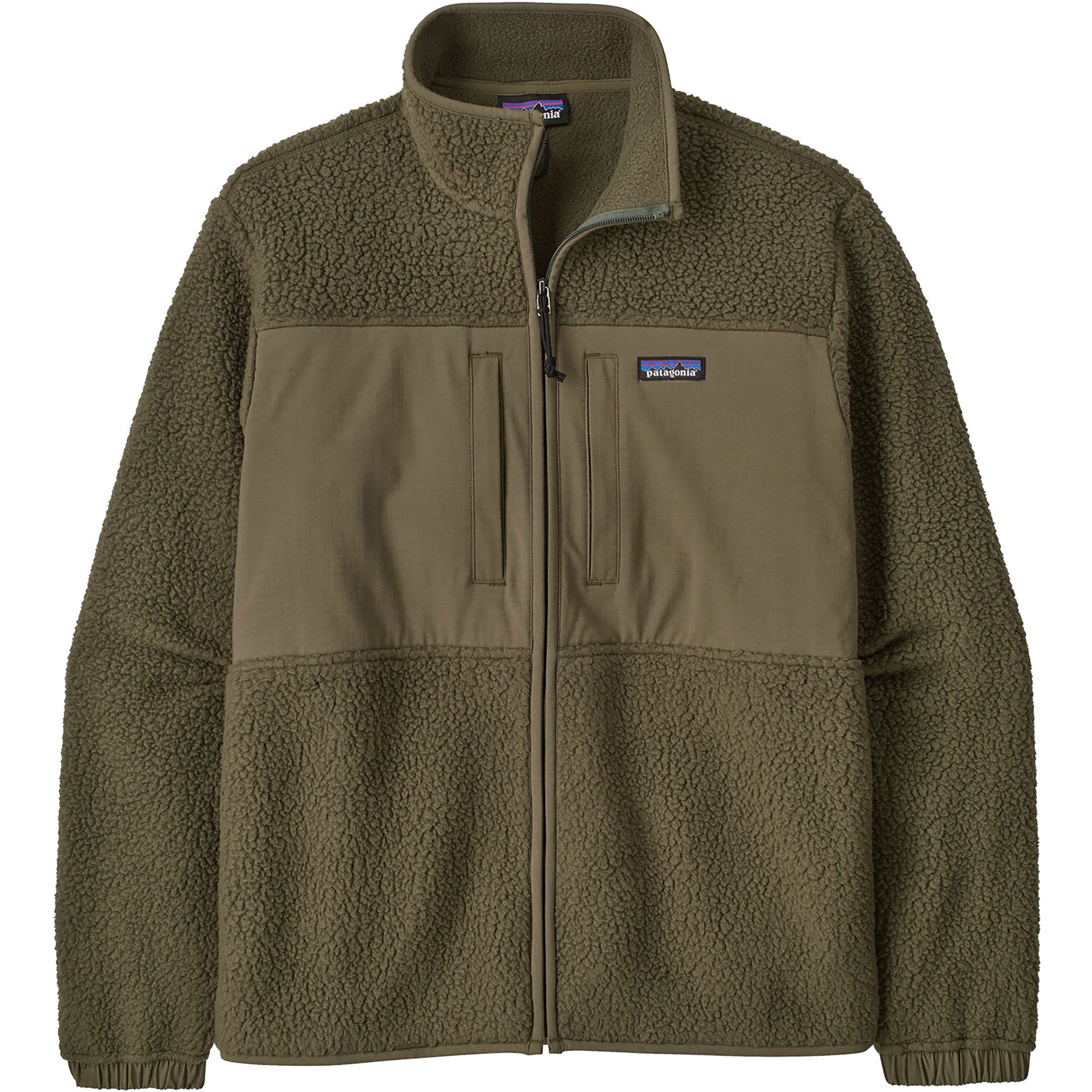 Patagonia Retro Pile Patch Herren Fleecejacke oliv Größe S Trekking Windabweisend Polartec