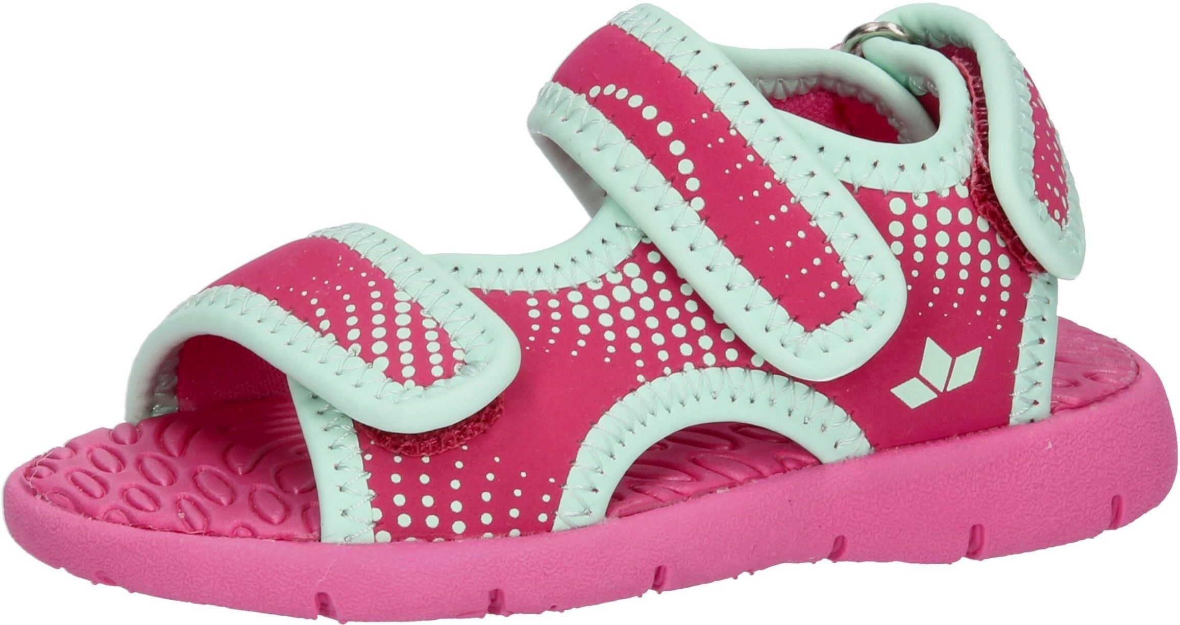 Sandale LICO "Sandale Archie V", Mädchen, Gr. 25, Textil, rosa, Synthetik, Schuhe Sandale
