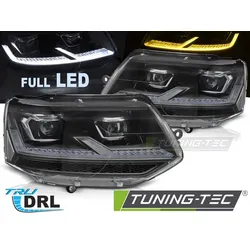 Scheinwerfer Voll-LED Chrom LED-Tagfahrlicht passend für VW T5.1 10-15