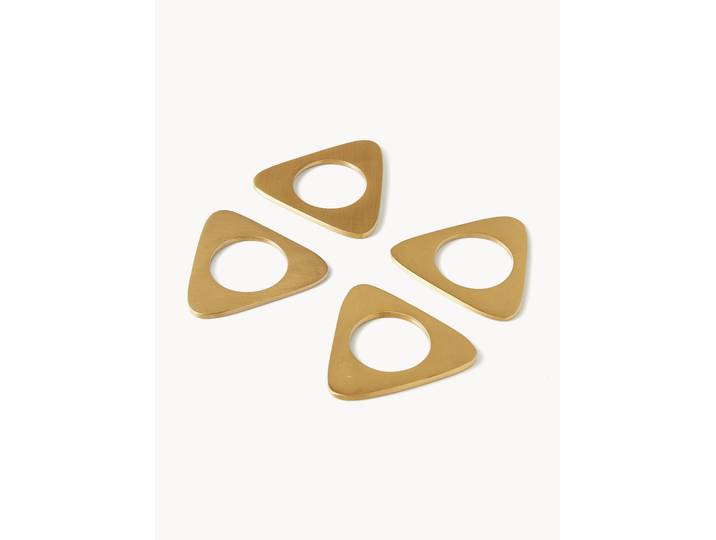 Ronds de serviette de table Triangle, 4 pièces