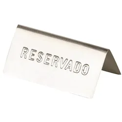 Hostelnovo del Valles Hostelnovo – Tischschild "RESERVADO“