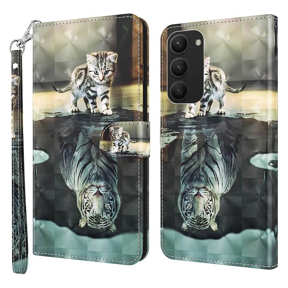 Cover-Discount Etui Glitzer Effekt Katze (Samsung Galaxy S24+) (660171388C)