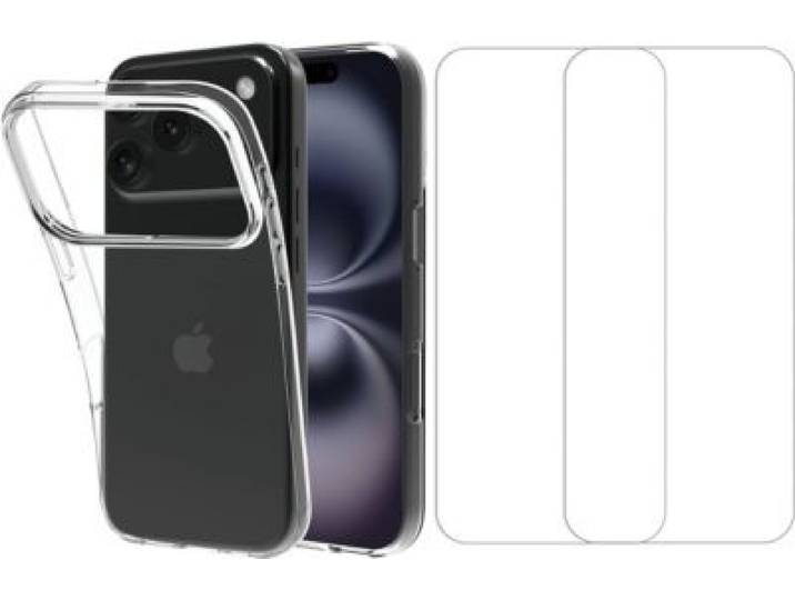 Essentielb - Pack Iphone 17 Pro Coque + Verre Trempé X2