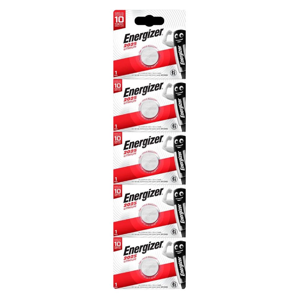 Energizer CR2025 - 5 Knopfzellen (5 Stk., CR2025, 155 mAh) (HGP20541)