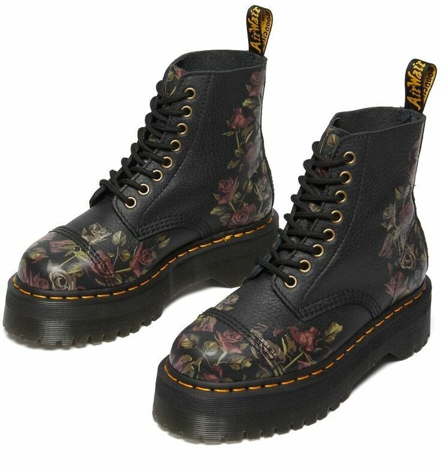 DR. MARTENS Boots plateformes Sinclair en cuir Thumbled Nappa