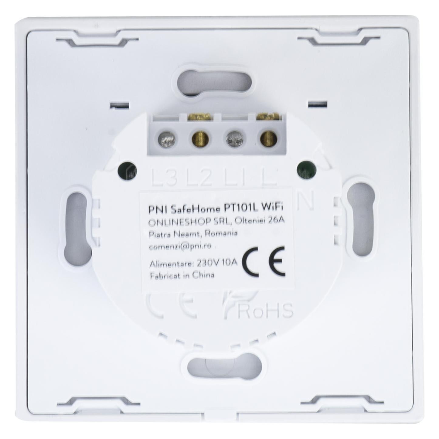 PNI Intelligenter Touch-Schalter SafeHome PT101L WiFi, 10 A, Steuerung über die Tuya Smart-Anwendung (43697949)
