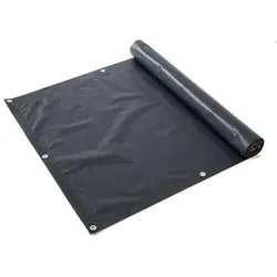 KARAT PVC-Balkonsichtschutz 90 x 600 cm - Deko für Balkongeländer - Anthrazit