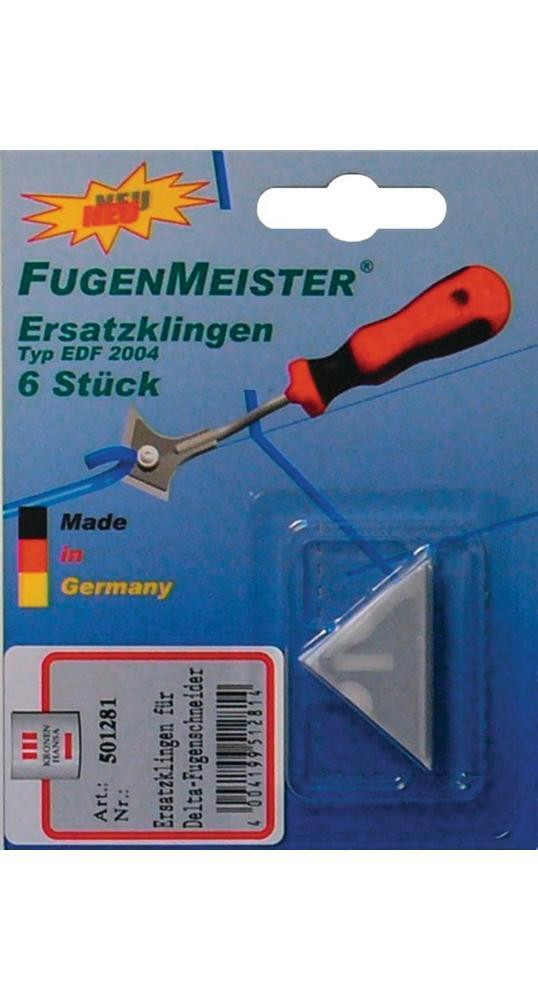 Kronen Hansa Fugenmeister Delta Vervangingsmessen, 6 stuks, op zelfklevende kaart