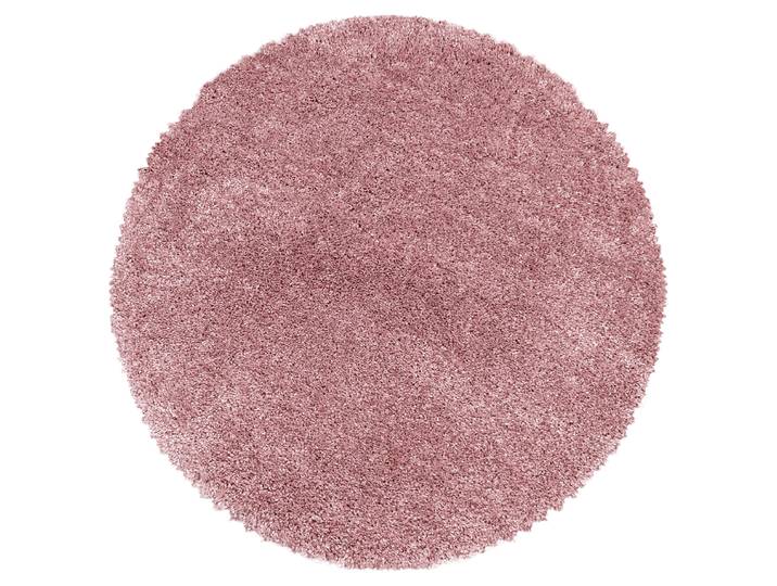 home24 Hoogpolig vloerkleed Fluffy rond Ø 80cm roze/roze