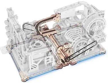 Uplift Treasures Robotime Rokr Marble Spaceport 3D Wooden Puzzle Kit linkage Package