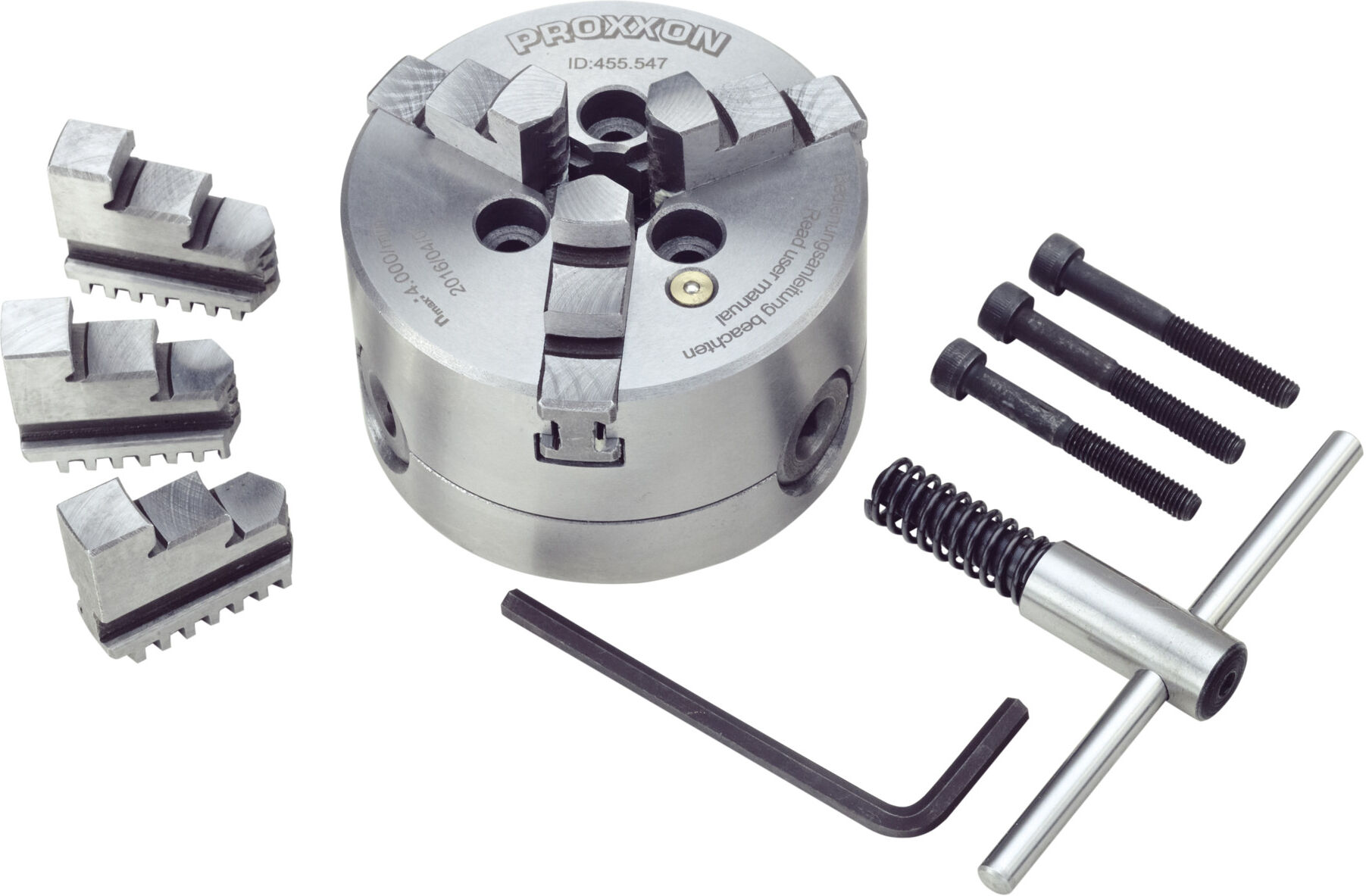 Proxxon Dreibacken-Drehfutter, zentrisch spannend, für PD 250/E (24034)