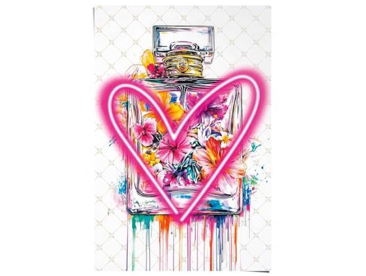 REINDERS Poster, Bottle Love, Teenager Zimmer, Bilderdruckpapier, 91,5 x 61