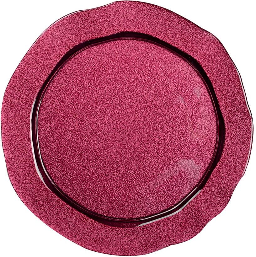 Aulica Plato de presentación fucsia