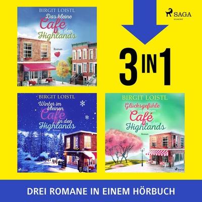 Das kleine Café in den Highlands (3 Bände in einem Hörbuch) - Birgit Loistl, Audio, 9788727261683