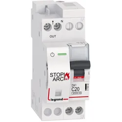 Legrand 415932 DX3 AFDD Brandschutzschalter mit LS-Schalter C20 A, 1P+NR, 6kA, 230VAC, 2TE