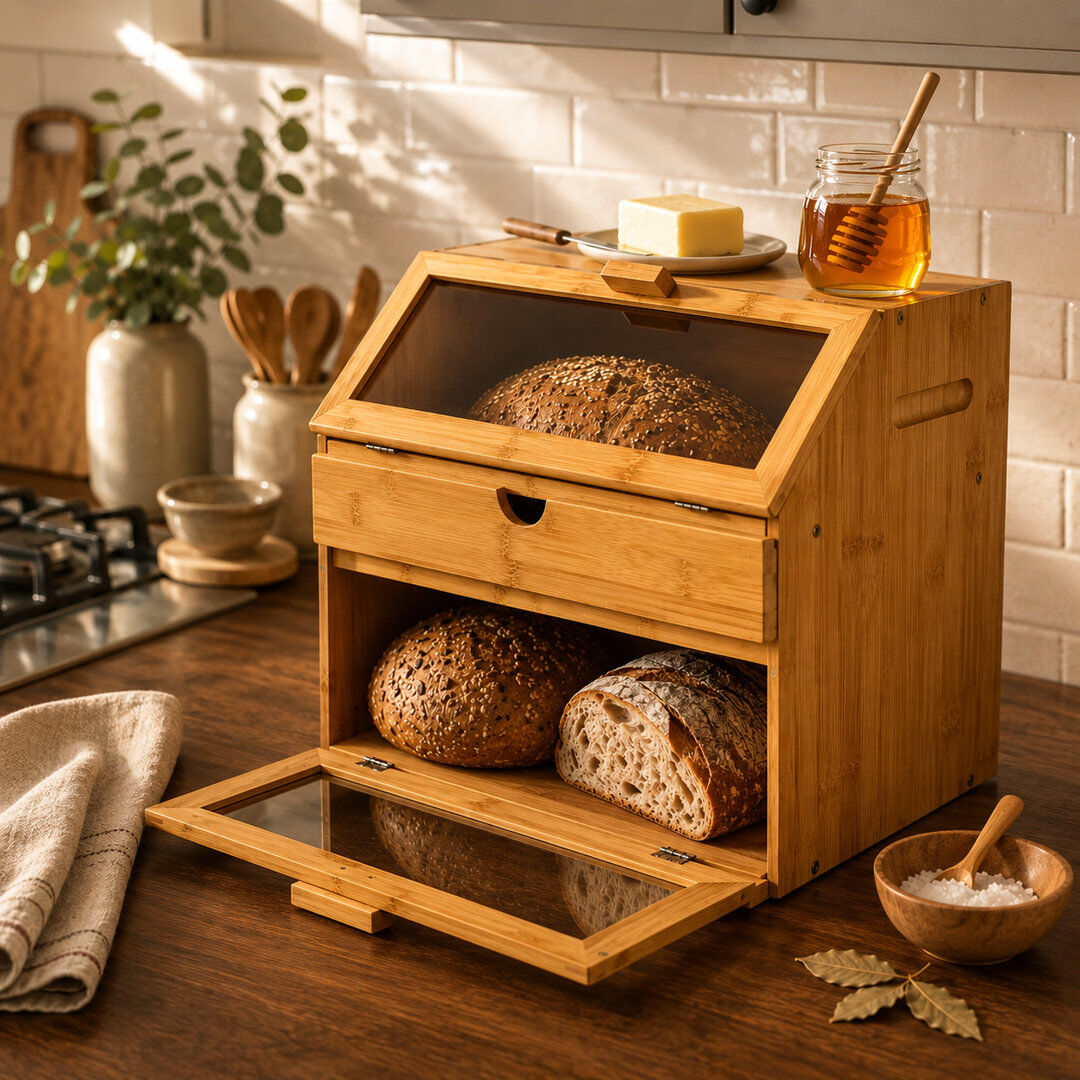 Gracie Oaks Winland Food Storage Container Brown