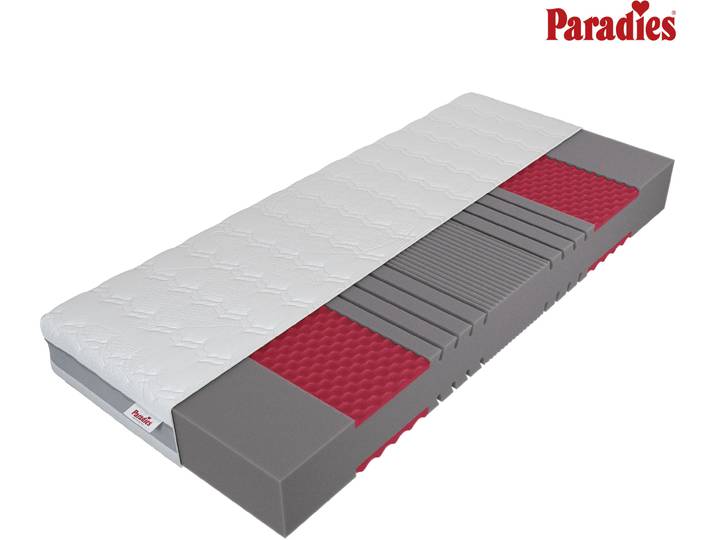 Kaltschaummatratze PARADIES Neuheit: Paradies Prolife Supreme, Testsieger Stiftung Warentest , grau (weiß), B:80cm H:22cm L:200cm, Bezug: 65% Polyester, 35% Viskose, Matratzen, Kaltschaummatratze, Note GUT (2,2), getestet in 90x200 cm, Härtegrad 3