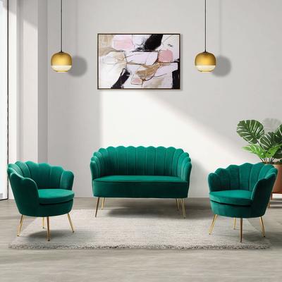 HULALA HOME Xabier 52 in. 3 Piece Living Room Set
