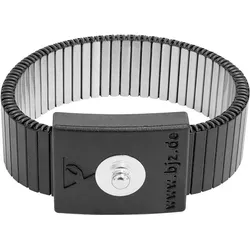 BJZ, Zubehör Arbeitsschutz, A-64117 ESD-Metallarmband Schwarz (Statikschutz)