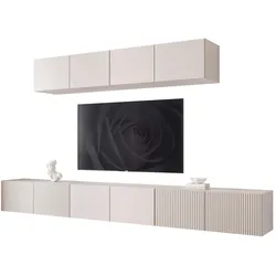 TV-LOWBOARD ANGEL VII mit LED-Beleuchtung, 300 cm Kaschmir