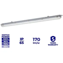 Hans Raum LED-Feuchtraumleuchte 1200mm 38-22W 840 IP65 (Verbrauchs- u. Lichtleistung einstellbar)