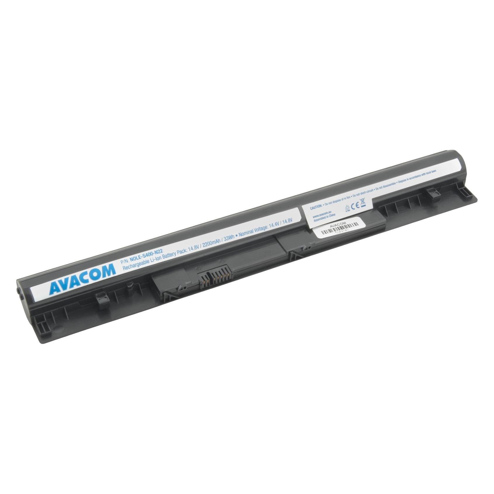 Avacom Baterie NOLE-S400-N22 pro Lenovo IdeaPad S400 Li-Ion black (4 Zellen, 2200 mAh) (NOLE-S400-N22)