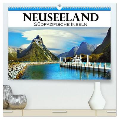 Neuseeland, Südpazifische Inseln (hochwertiger Premium Wandkalender 2026 DIN A2 quer), Kunstdruck in Hochglanz
