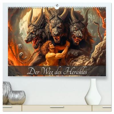 Der Weg des Herakles (hochwertiger Premium Wandkalender 2027 DIN A2 quer), Kunstdruck in Hochglanz