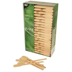 PAPSTAR 1000 Rührstäbchen, Holz "pure" 13 cm
